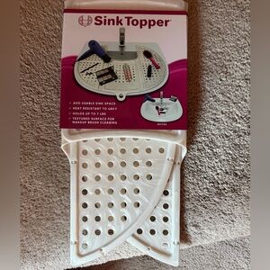 White Sink Topper with Textured Surface